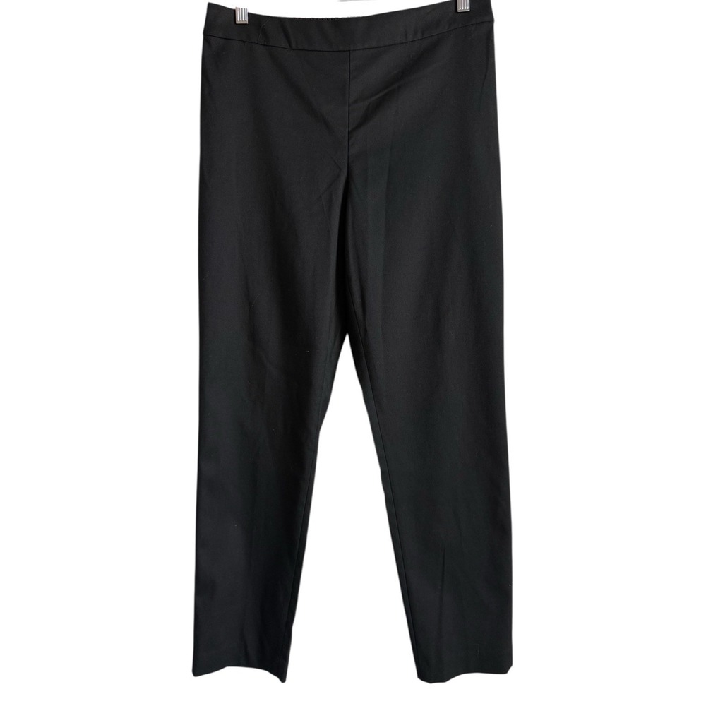 Chaps Icon Black Casual Pant Elastic Pull On Black Women's Size M NEW Stretch
